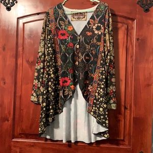 Abstract Flower Over-shirt